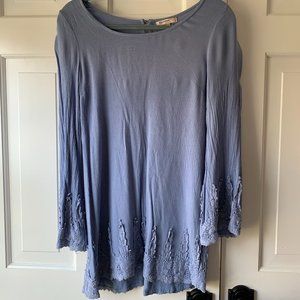 Lace embroidered dress